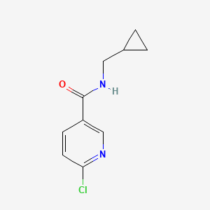 molecular formula C10H11ClN2O B2928881 6-chloro-N-(cyclopropylmethyl)pyridine-3-carboxamide CAS No. 585544-03-2
