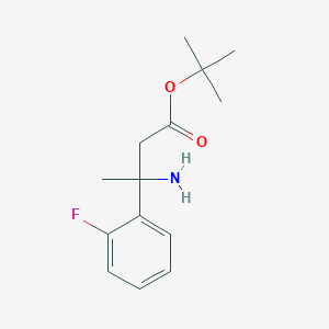 molecular formula C14H20FNO2 B2928898 Tert-butyl 3-amino-3-(2-fluorophenyl)butanoate CAS No. 2248335-25-1