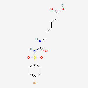 6-(3-((4-Bromophenyl)sulfonyl)ureido)hexanoic acid