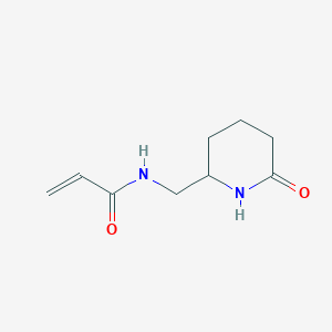 molecular formula C9H14N2O2 B2928957 N-[(6-Oxopiperidin-2-yl)methyl]prop-2-enamide CAS No. 2293743-10-7