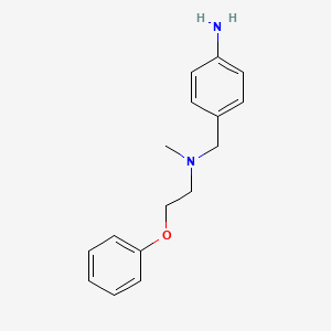 molecular formula C16H20N2O B2928966 4-((Methyl(2-phenoxyethyl)amino)methyl)aniline CAS No. 1274576-07-6