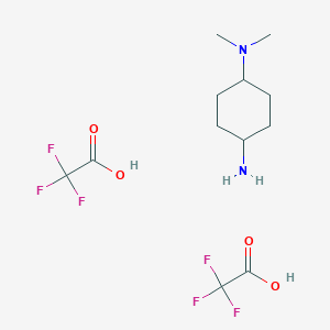 4-N,4-N-Dimethylcyclohexane-1,4-diamine;2,2,2-trifluoroacetic acid