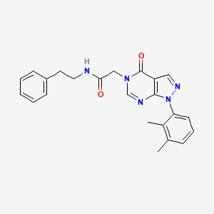 2-(1-(2,3-dimethylphenyl)-4-oxo-1H-pyrazolo[3,4-d]pyrimidin-5(4H)-yl)-N-phenethylacetamide