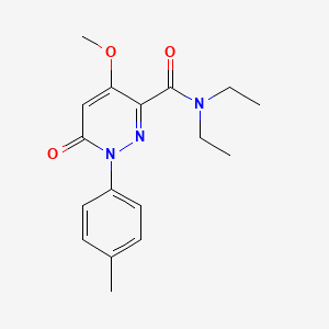 N,N-diethyl-4-methoxy-6-oxo-1-(p-tolyl)-1,6-dihydropyridazine-3-carboxamide