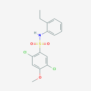 2,5-dichloro-N-(2-ethylphenyl)-4-methoxybenzene-1-sulfonamide