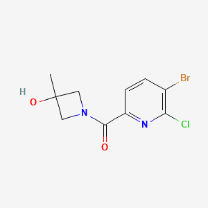 (5-Bromo-6-chloropyridin-2-yl)-(3-hydroxy-3-methylazetidin-1-yl)methanone