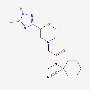 N-(1-cyanocyclohexyl)-N-methyl-2-[2-(3-methyl-1H-1,2,4-triazol-5-yl)morpholin-4-yl]acetamide