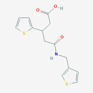 5-Oxo-3-(thiophen-2-yl)-5-((thiophen-3-ylmethyl)amino)pentanoic acid