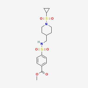 methyl 4-(N-((1-(cyclopropylsulfonyl)piperidin-4-yl)methyl)sulfamoyl)benzoate