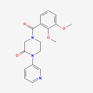 4-(2,3-Dimethoxybenzoyl)-1-(pyridin-3-yl)piperazin-2-one