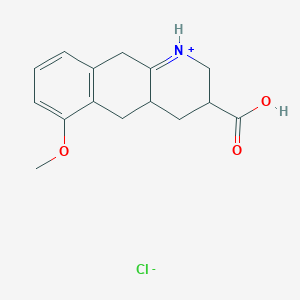 3-Carboxy-6-methoxy-2,3,4,4a,5,10-hexahydrobenzo[g]quinolin-1-ium chloride