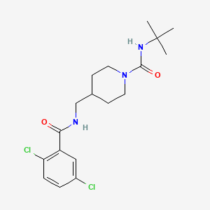 N-(tert-butyl)-4-((2,5-dichlorobenzamido)methyl)piperidine-1-carboxamide