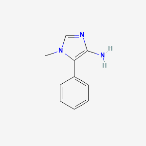 molecular formula C10H11N3 B2929044 1-Methyl-5-phenylimidazol-4-amine CAS No. 1379305-61-9