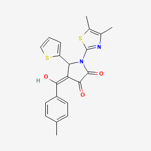 1-(4,5-dimethylthiazol-2-yl)-3-hydroxy-4-(4-methylbenzoyl)-5-(thiophen-2-yl)-1H-pyrrol-2(5H)-one