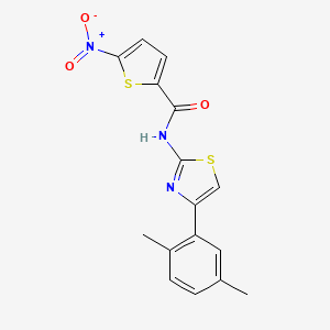 N-[4-(2,5-dimethylphenyl)-1,3-thiazol-2-yl]-5-nitrothiophene-2-carboxamide