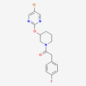1-(3-((5-Bromopyrimidin-2-yl)oxy)piperidin-1-yl)-2-(4-fluorophenyl)ethanone