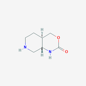 molecular formula C7H12N2O2 B2929113 (4aR,8aS)-六氢-1H-吡啶并[3,4-d][1,3]恶嗪-2(4H)-酮 CAS No. 1909294-56-9