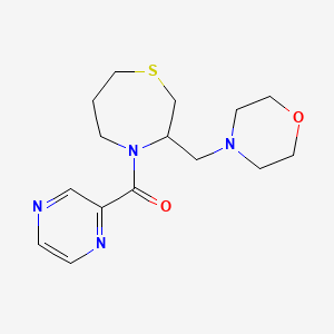 (3-(Morpholinomethyl)-1,4-thiazepan-4-yl)(pyrazin-2-yl)methanone