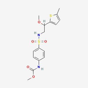 methyl (4-(N-(2-methoxy-2-(5-methylthiophen-2-yl)ethyl)sulfamoyl)phenyl)carbamate