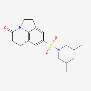 8-((3,5-dimethylpiperidin-1-yl)sulfonyl)-5,6-dihydro-1H-pyrrolo[3,2,1-ij]quinolin-4(2H)-one