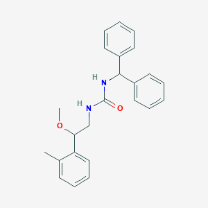 molecular formula C24H26N2O2 B2929127 1-Benzhydryl-3-(2-methoxy-2-(o-tolyl)ethyl)urea CAS No. 1448033-73-5
