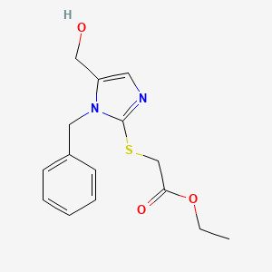 ethyl 2-{[1-benzyl-5-(hydroxymethyl)-1H-imidazol-2-yl]sulfanyl}acetate