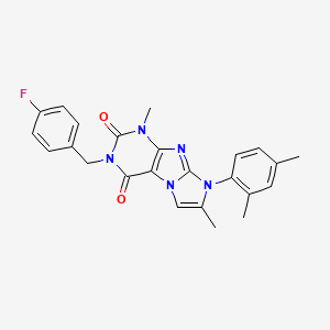 8-(2,4-dimethylphenyl)-3-(4-fluorobenzyl)-1,7-dimethyl-1H-imidazo[2,1-f]purine-2,4(3H,8H)-dione