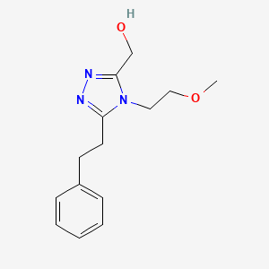 [4-(2-methoxyethyl)-5-(2-phenylethyl)-4H-1,2,4-triazol-3-yl]methanol