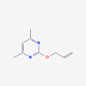 molecular formula C9H12N2O B2929174 4,6-Dimethyl-2-(prop-2-en-1-yloxy)pyrimidine CAS No. 55749-08-1