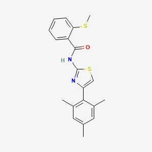 N-(4-mesitylthiazol-2-yl)-2-(methylthio)benzamide