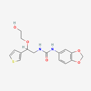 1-(Benzo[d][1,3]dioxol-5-yl)-3-(2-(2-hydroxyethoxy)-2-(thiophen-3-yl)ethyl)urea