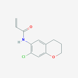 molecular formula C12H12ClNO2 B2929206 N-(7-Chloro-3,4-dihydro-2H-chromen-6-yl)prop-2-enamide CAS No. 2361657-56-7