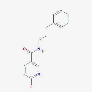 molecular formula C15H15FN2O B2929218 6-fluoro-N-(3-phenylpropyl)pyridine-3-carboxamide CAS No. 1376301-97-1
