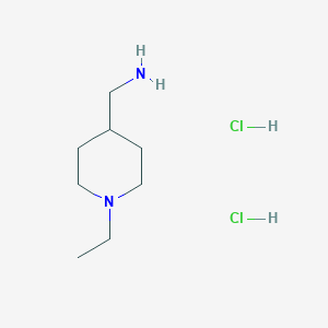 molecular formula C8H20Cl2N2 B2929227 (1-乙基哌啶-4-基)甲胺二盐酸盐 CAS No. 1197232-10-2