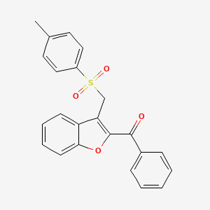 (3-{[(4-Methylphenyl)sulfonyl]methyl}-1-benzofuran-2-yl)(phenyl)methanone