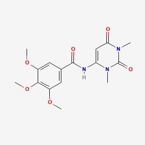 N-(1,3-dimethyl-2,6-dioxopyrimidin-4-yl)-3,4,5-trimethoxybenzamide