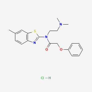 N-(2-(dimethylamino)ethyl)-N-(6-methylbenzo[d]thiazol-2-yl)-2-phenoxyacetamide hydrochloride