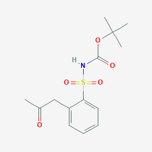 Tert-butyl N-[2-(2-oxopropyl)phenyl]sulfonylcarbamate