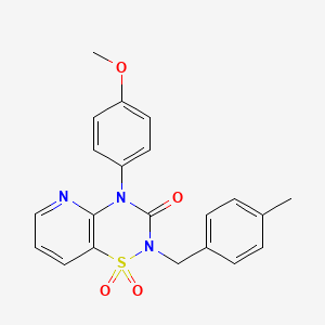 4-(4-methoxyphenyl)-2-(4-methylbenzyl)-2H-pyrido[2,3-e][1,2,4]thiadiazin-3(4H)-one 1,1-dioxide