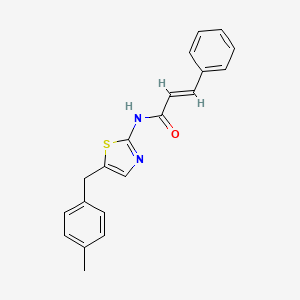 (2E)-N-[5-(4-methylbenzyl)-1,3-thiazol-2-yl]-3-phenylprop-2-enamide