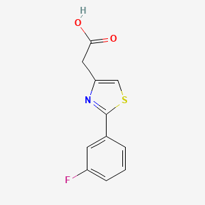 [2-(3-Fluorophenyl)-1,3-thiazol-4-yl]acetic acid