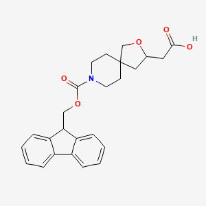 2-[8-(9H-Fluoren-9-ylmethoxycarbonyl)-2-oxa-8-azaspiro[4.5]decan-3-yl]acetic acid