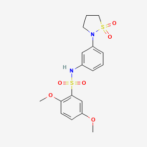N-(3-(1,1-dioxidoisothiazolidin-2-yl)phenyl)-2,5-dimethoxybenzenesulfonamide