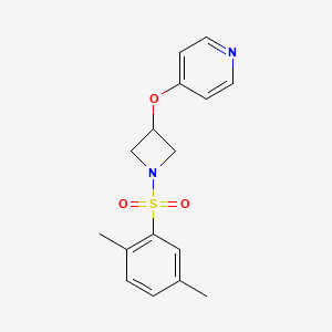 4-[1-(2,5-Dimethylphenyl)sulfonylazetidin-3-yl]oxypyridine