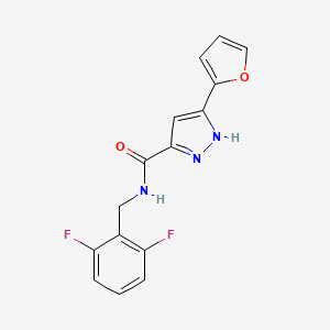 N-(2,6-difluorobenzyl)-5-(furan-2-yl)-1H-pyrazole-3-carboxamide