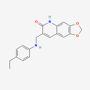 7-{[(4-ethylphenyl)amino]methyl}[1,3]dioxolo[4,5-g]quinolin-6(5H)-one