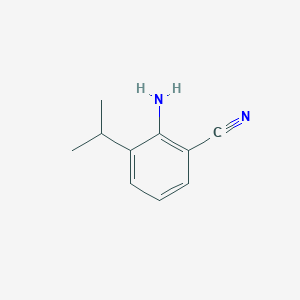 molecular formula C10H12N2 B2929294 2-Amino-3-isopropylbenzonitrile CAS No. 1369893-57-1
