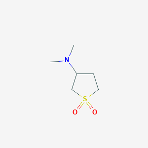 molecular formula C6H13NO2S B2929300 N,N-dimethyl-1,1-dioxothiolan-3-amine CAS No. 86467-66-5
