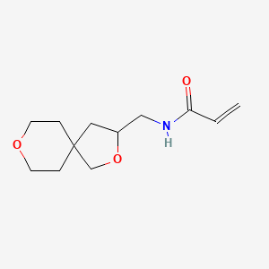 molecular formula C12H19NO3 B2929301 N-(2,8-Dioxaspiro[4.5]decan-3-ylmethyl)prop-2-enamide CAS No. 2224189-65-3