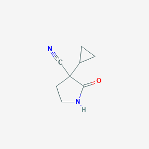 3-Pyrrolidinecarbonitrile, 3-cyclopropyl-2-oxo-